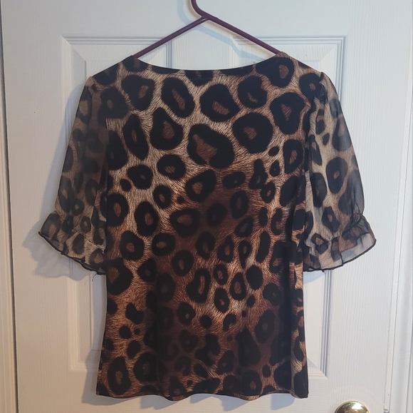Women's small Adele and May leopard print top - Picture 3 of 4